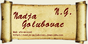Nadja Golubovac vizit kartica